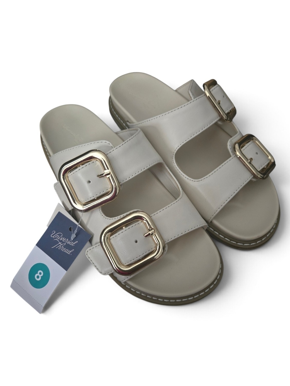 Universal Thread Double-Buckle Slide Sandals for